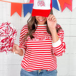 Bama Red + White Crimson Tide Hi-Dive Sweatshirt