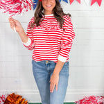 Bama Red + White Crimson Tide Hi-Dive Sweatshirt
