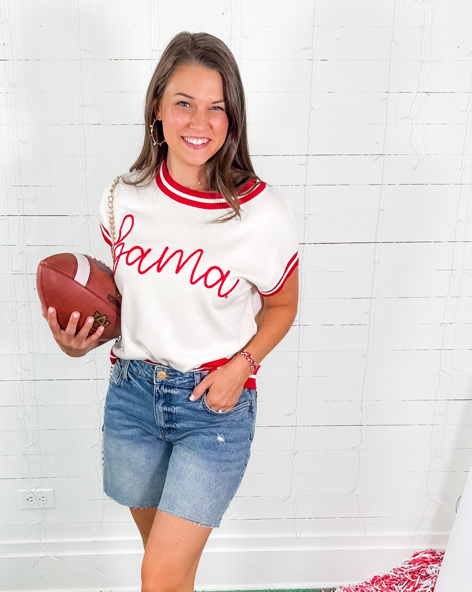 Bama Varsity Sleeveless Sweater Stewart Simmons