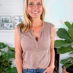 Barksdale Mushroom Roll Sleeve Henley BOBI