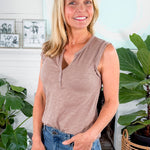 Barksdale Mushroom Roll Sleeve Henley BOBI