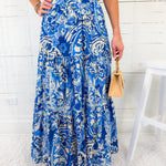 Barnes Azure Maxi Skirt Flying Tomato