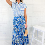 Barnes Azure Maxi Skirt Flying Tomato