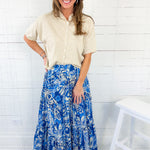 Barnes Azure Maxi Skirt Flying Tomato