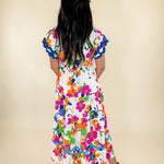 Barton RicRac Floral Maxi Dress