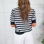 Bates Classic Black Stripe Sweater