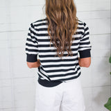 Bates Classic Black Stripe Sweater