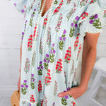 Baylor Mint + Blush Mini Dress