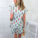 Baylor Mint + Blush Mini Dress