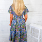 Bays Blooms Zip Front Maxi Dress Entro