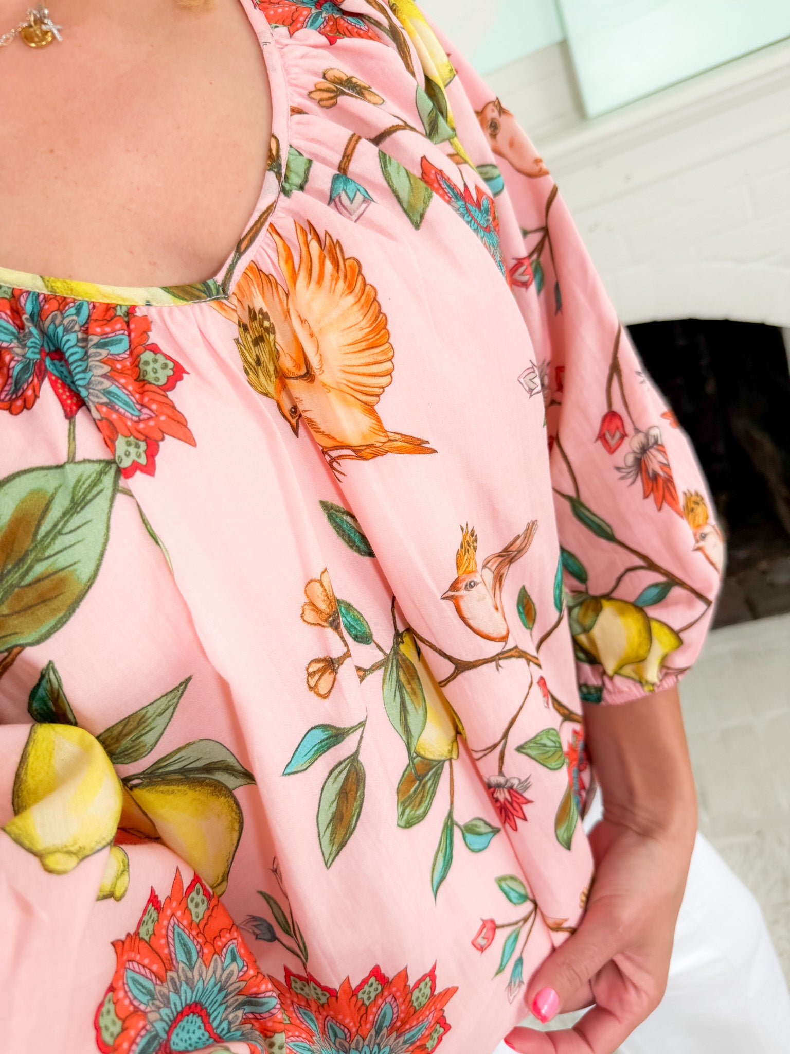 Beatrice Lemon Branch Top Double A the Brand