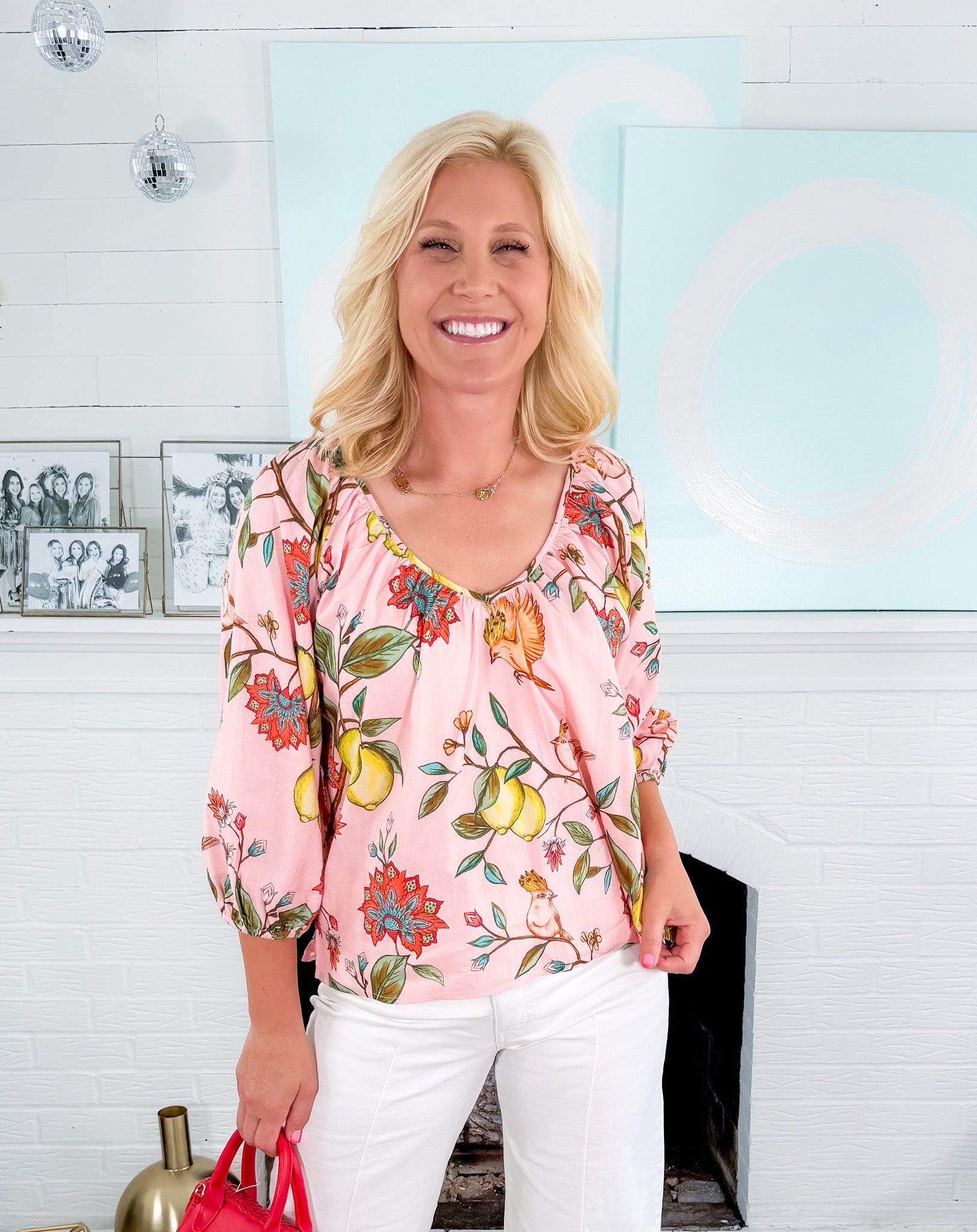 Beatrice Lemon Branch Top Double A the Brand