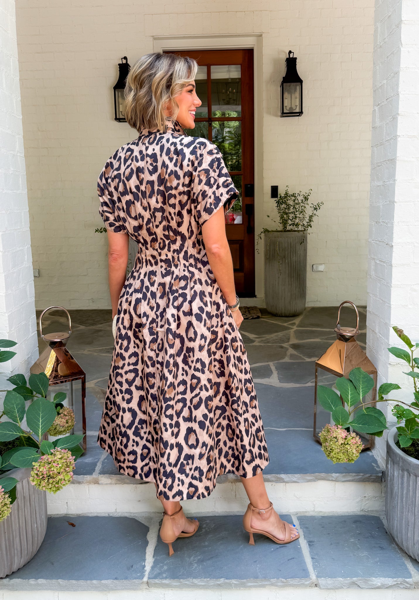 Becca Jaguar Nipped Waist Maxi Dress Alden Adair