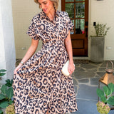 Becca Jaguar Nipped Waist Maxi Dress Alden Adair