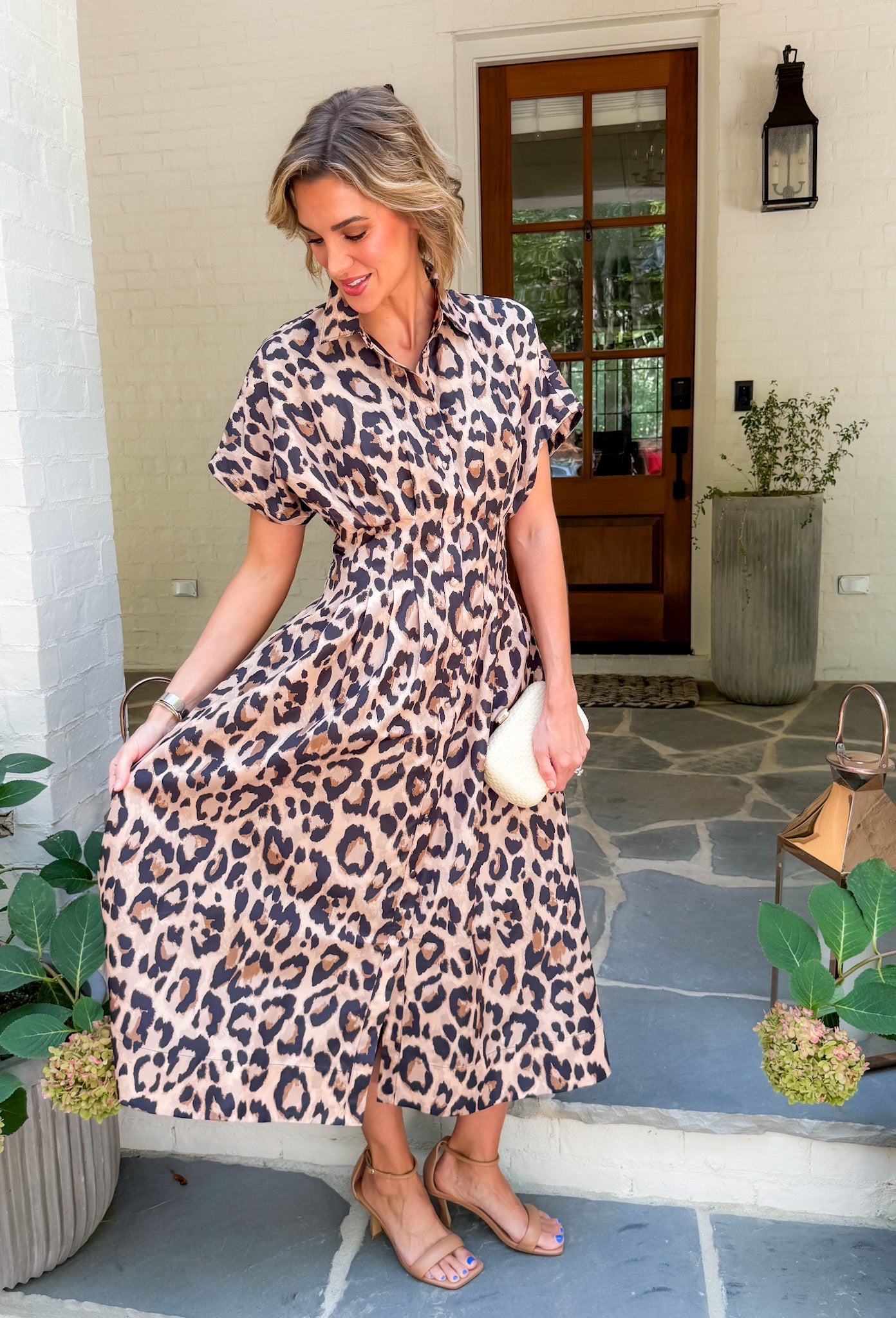 Becca Jaguar Nipped Waist Maxi Dress Alden Adair