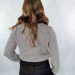 Bentley Black + White Herringbone Sweater Molly Bracken