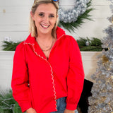 Benton Red Scallop Edge Top Jodifl 