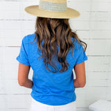 Bethany Ocean Slub Pocket Tee Staccato