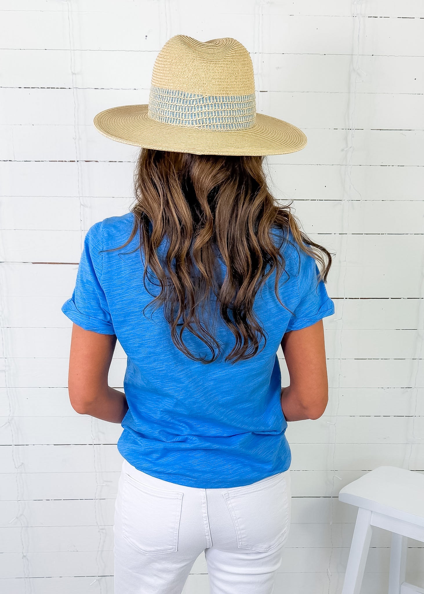 Bethany Ocean Slub Pocket Tee Staccato