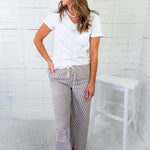 Bethany White Slub Pocket Tee Staccato 