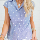 Betsy Ross Star Cap Sleeve Top Current Air