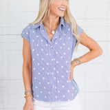 Betsy Ross Star Cap Sleeve Top Current Air