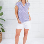 Betsy Ross Star Cap Sleeve Top Current Air