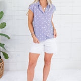 Betsy Ross Star Cap Sleeve Top Current Air