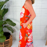 Betsy Sunset Blooms Maxi Dress