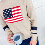 Betsy Toast Knit Flag Sweater THML