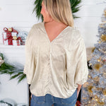 Betty Ann Champagne Foil Top