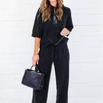 Bettye Black Hooded Top See and Be Seen