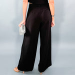 Beverly Black Trouser Wide Leg Pants