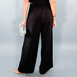 Beverly Black Trouser Wide Leg Pants