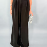 Beverly Black Trouser Wide Leg Pants