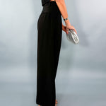 Beverly Black Trouser Wide Leg Pants