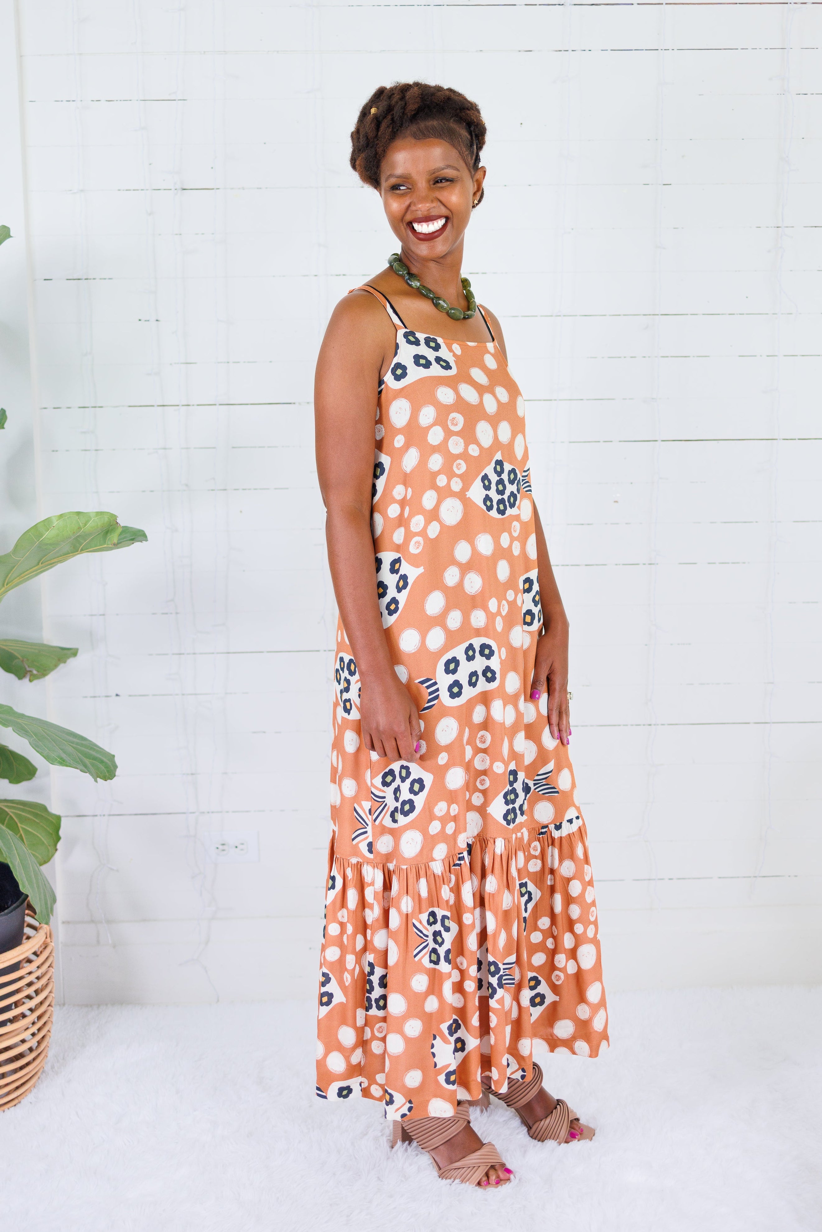 Bitsy Tan Maxi Dress Briton Court