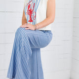Blake Blue Ribbon High Rise Wide Leg Pant Kut