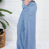 Blake Blue Ribbon High Rise Wide Leg Pant Kut