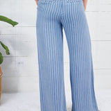 Blake Blue Ribbon High Rise Wide Leg Pant Kut