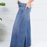 Blake Brightly Double Waistband Wide Leg Jean Kut