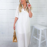 Blakely Solaria Blanc Caftan Dress Adrienne