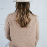 Blanche Deep Beige Turtleneck Sweater Karlie