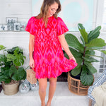 Blevin Pink Celeste Mini Dress