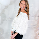 Boatneck Ivory Tassel Detail Top