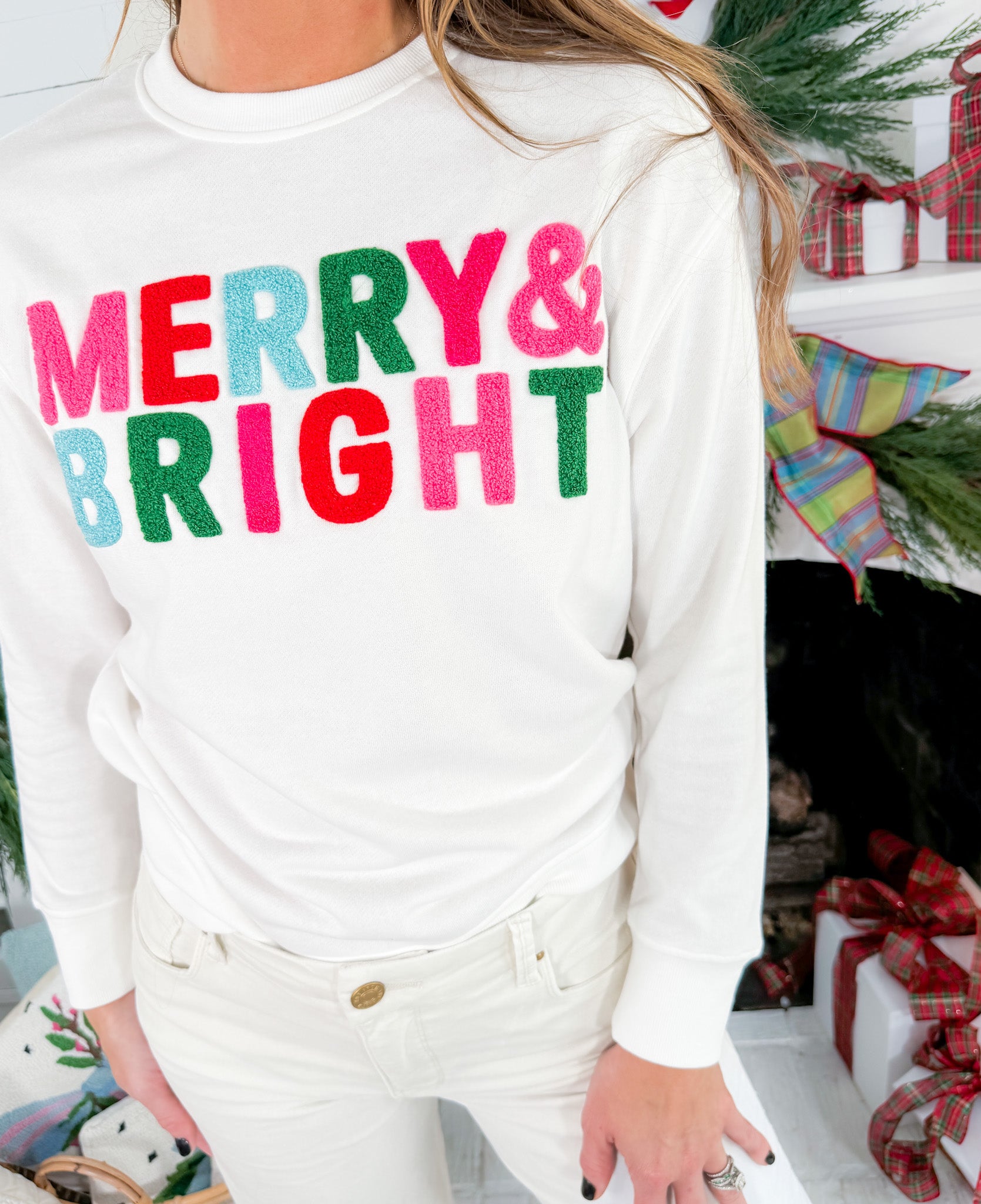 Bold Merry + Bright Sweatshirt Shiraleah