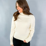 Bonner Cream Mock Neck Sweater