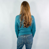 Bonner Teal Mock Neck Sweater