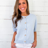 Bonnie Baby Blue SS Cardigan Le Lis
