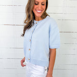 Bonnie Baby Blue SS Cardigan Le Lis